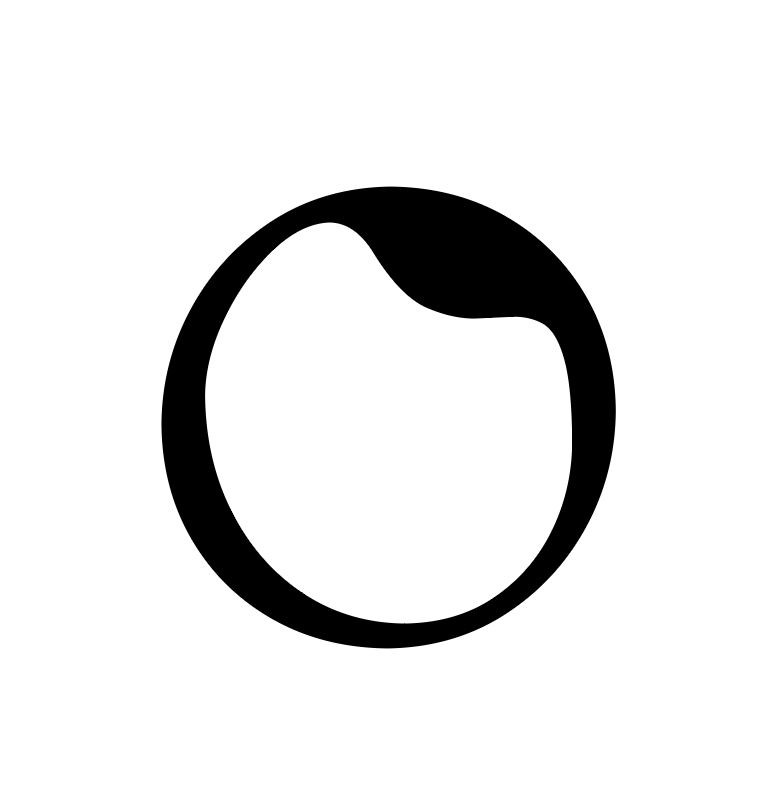 Enso circle — a zen brushstroke symbol representing wholeness and the continuous cycle of renewal